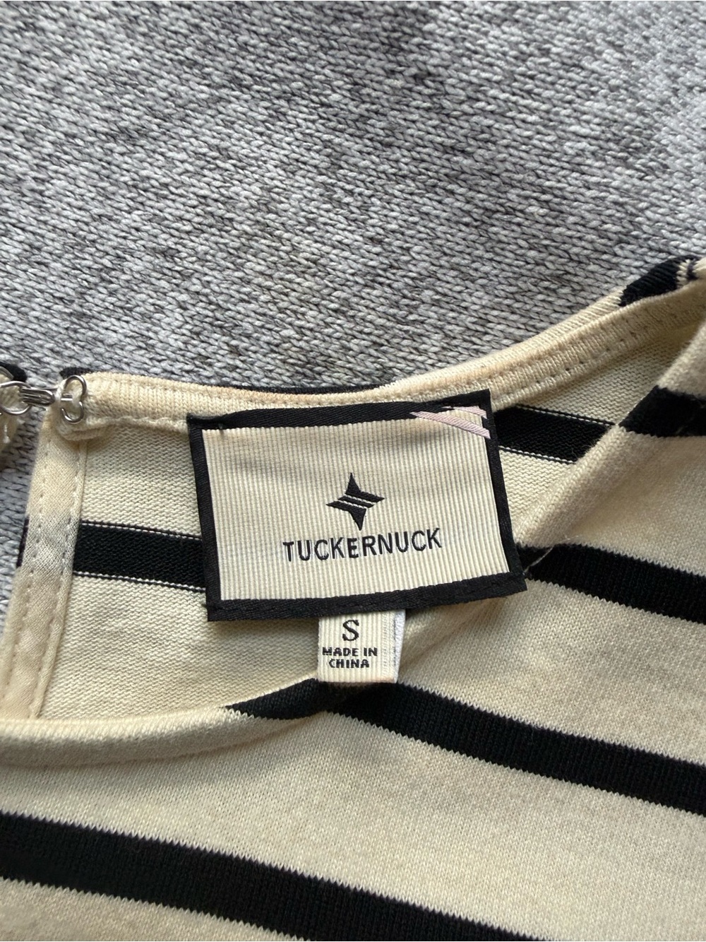 Tuckernuck Cream and Black Striped Mini Dress - Picture 3 of 3